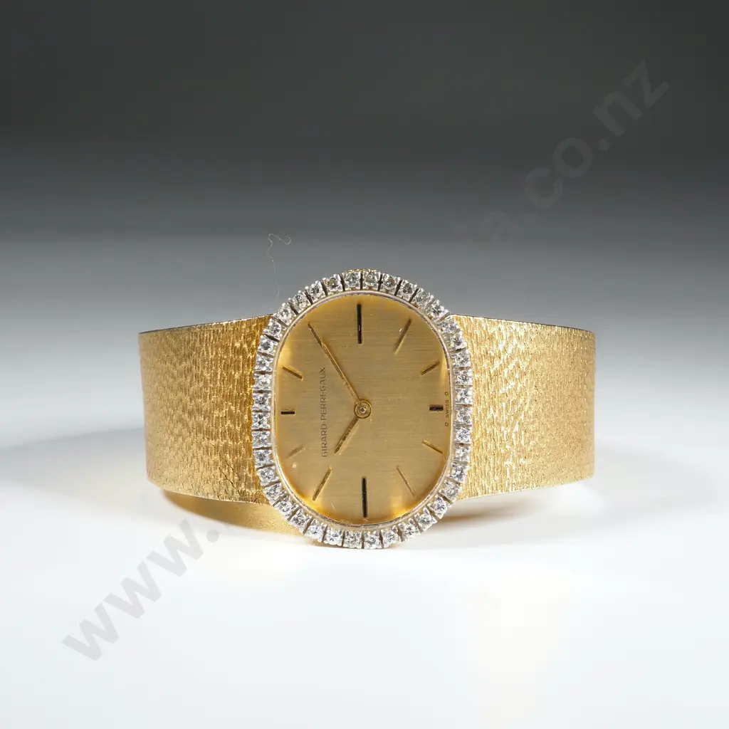Heavy 18ct Gold Gerard Perregaux Automatic Wrist Watch Image 1++