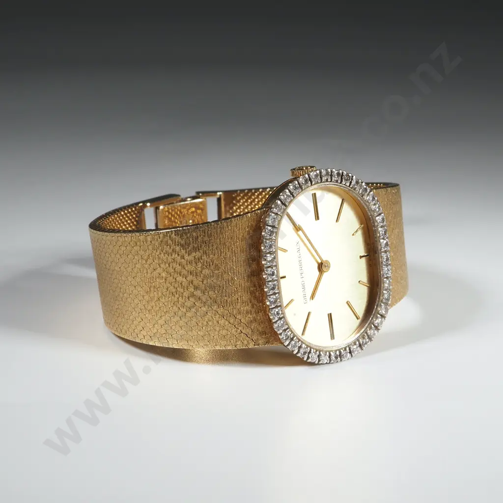 Heavy 18ct Gold Gerard Perregaux Automatic Wrist Watch Image 1++