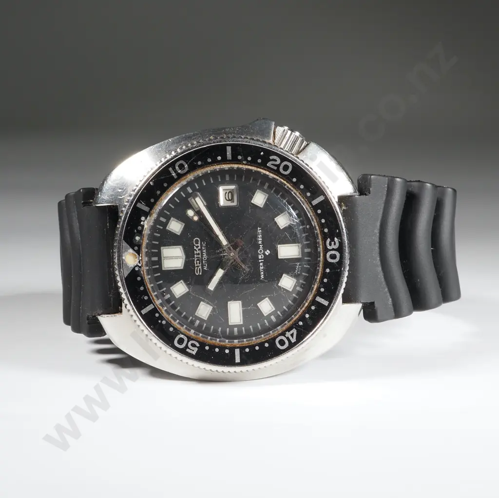 1975 Seiko 6105 8110 Divers Wrist Watch Image 1++
