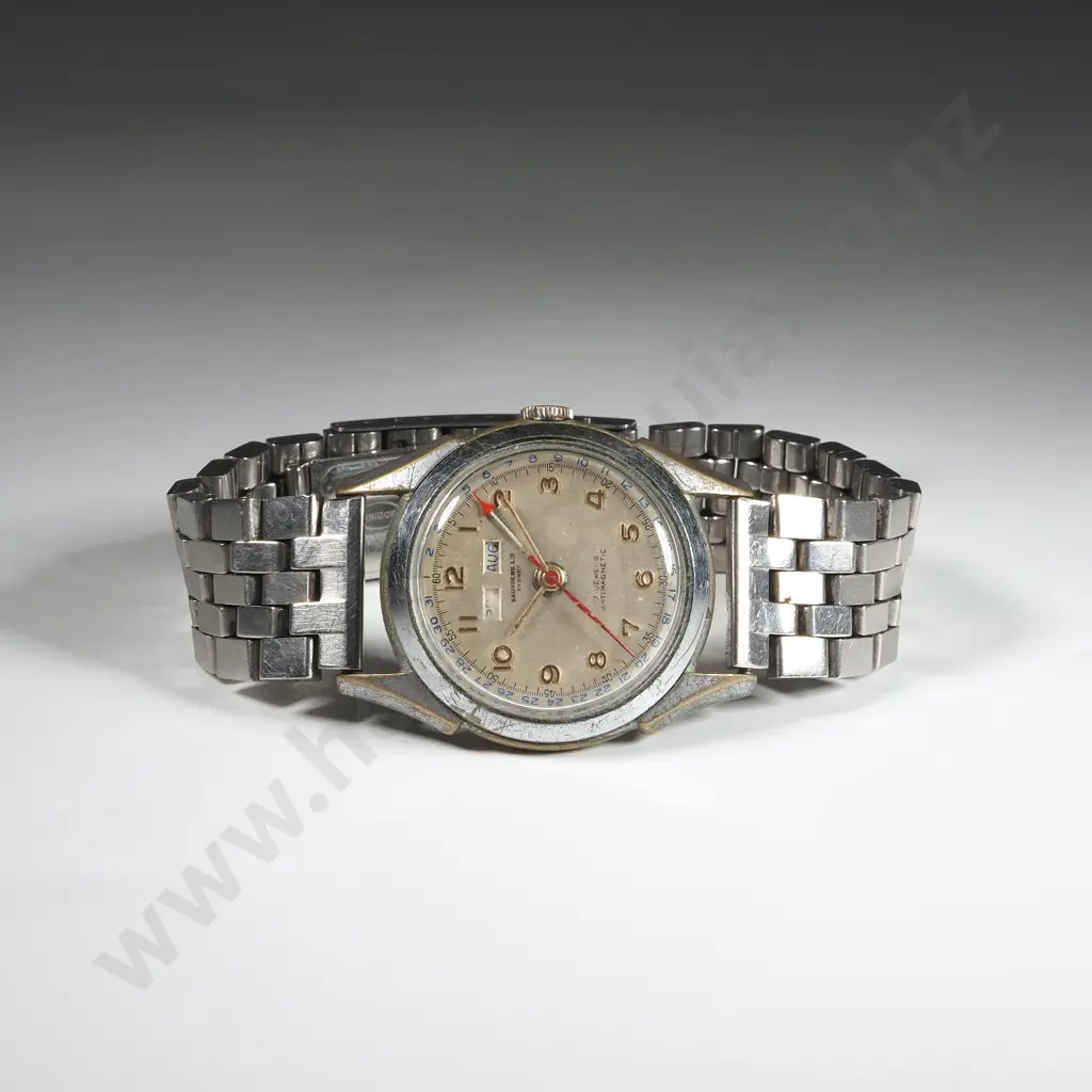 Saunders Ltd Triple Calendar Wrist Watch Image 1++