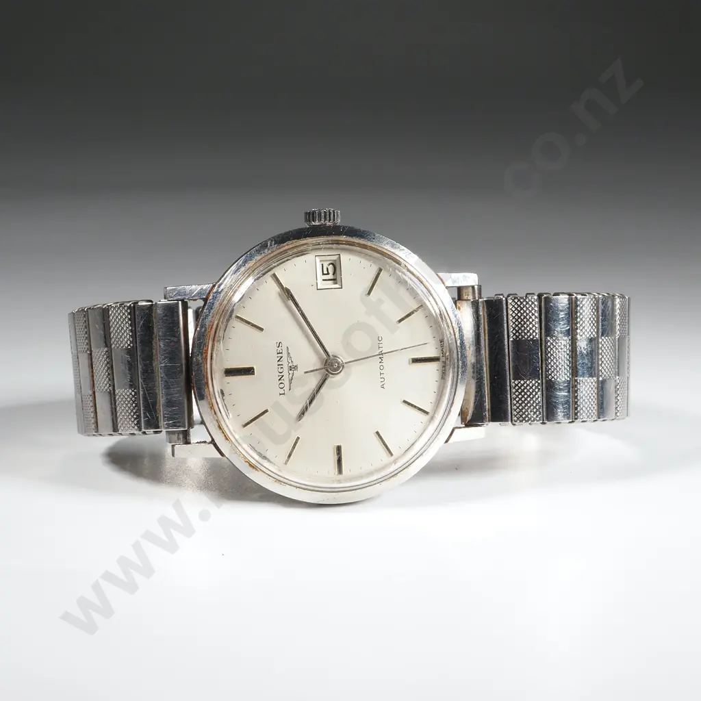 Automatic Longines Gents Wrist Watch on Flex Strap Image 1++