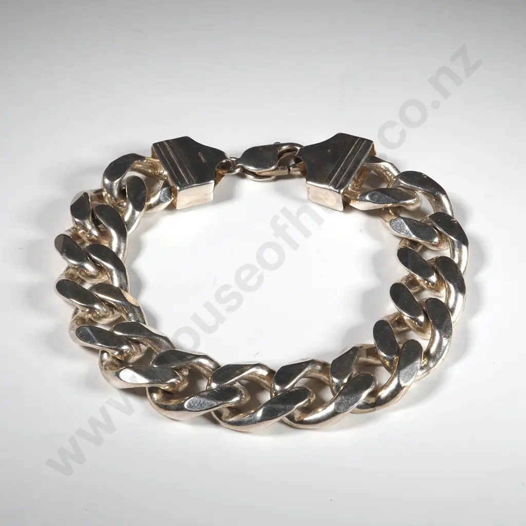 Heavy Sterling Silver Michael Hill Curb Link Bracelet Image 1++