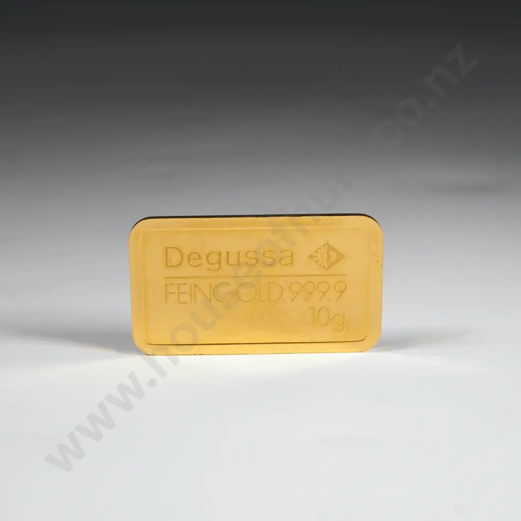 Degussa 10 Gram Fine Gold Ingot Image 1++