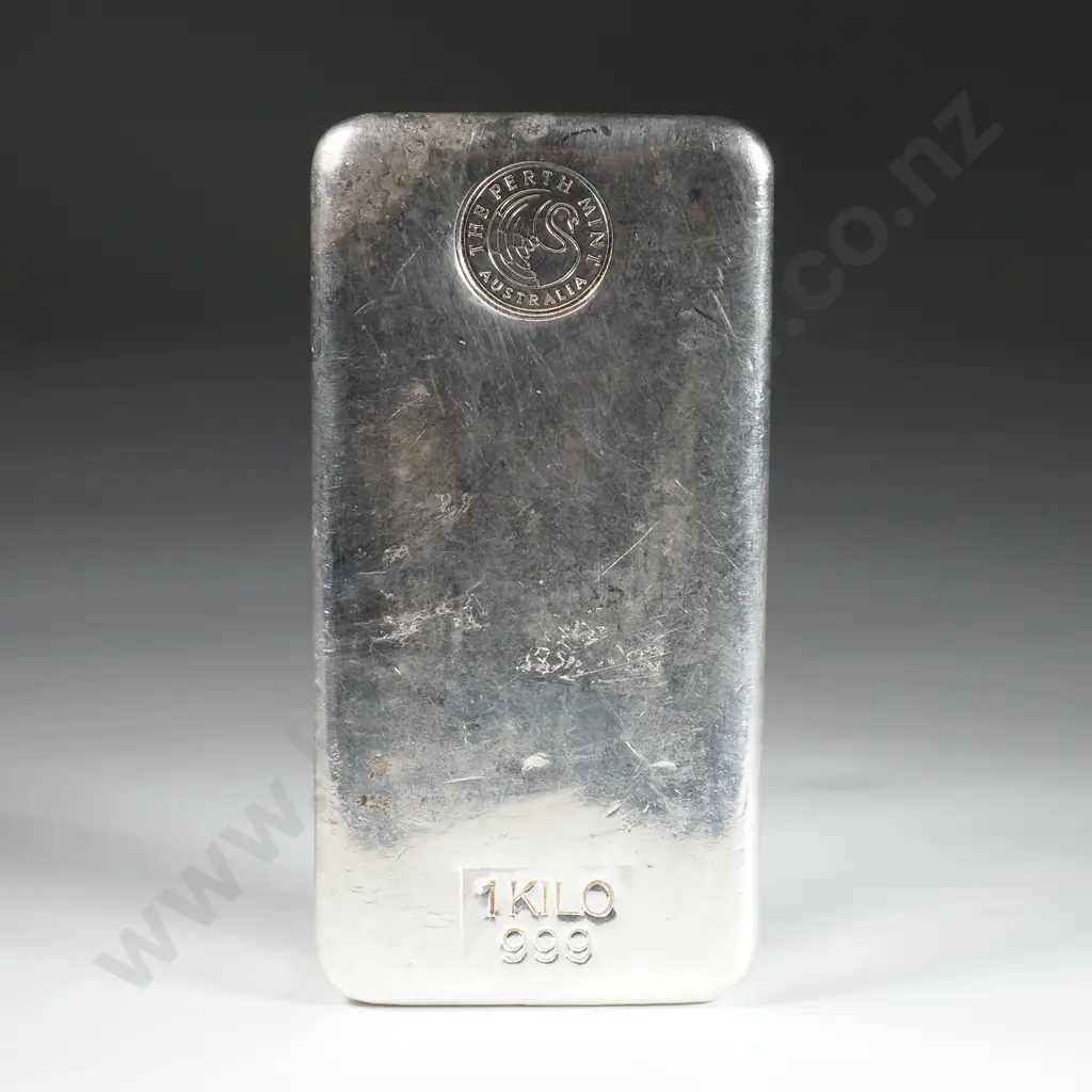 Perth Mint 1 Kilo Pure Silver Bar Image 1++