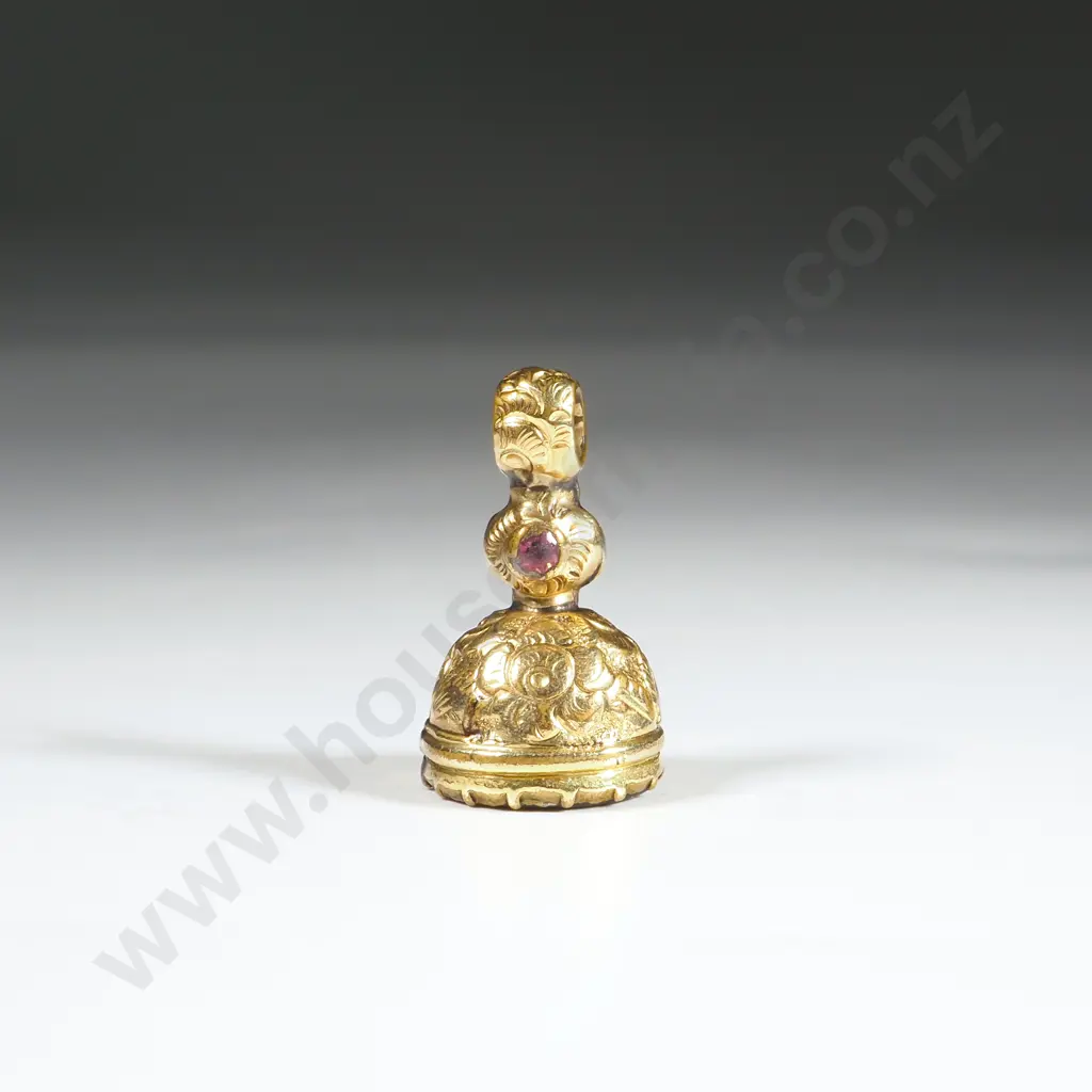 Small Antique Rose Gold Fob Seal Image 1++