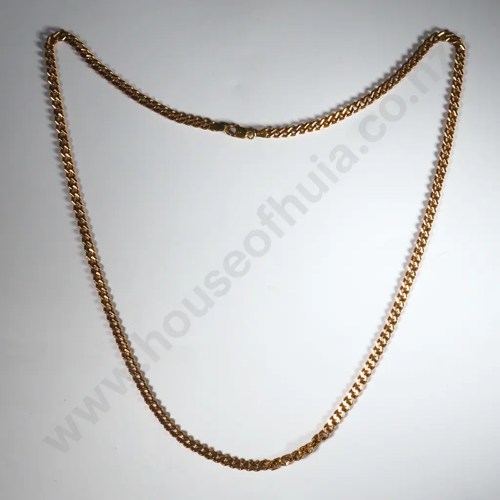 Heavy 9ct Gold Curb Link Chain Image 1++
