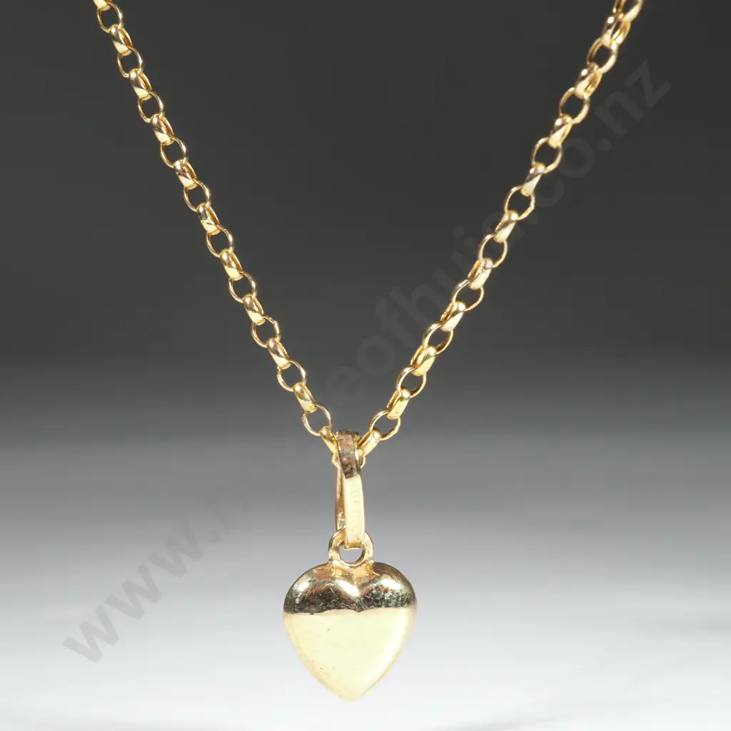 18ct Gold Chain & Pendant Image 1++