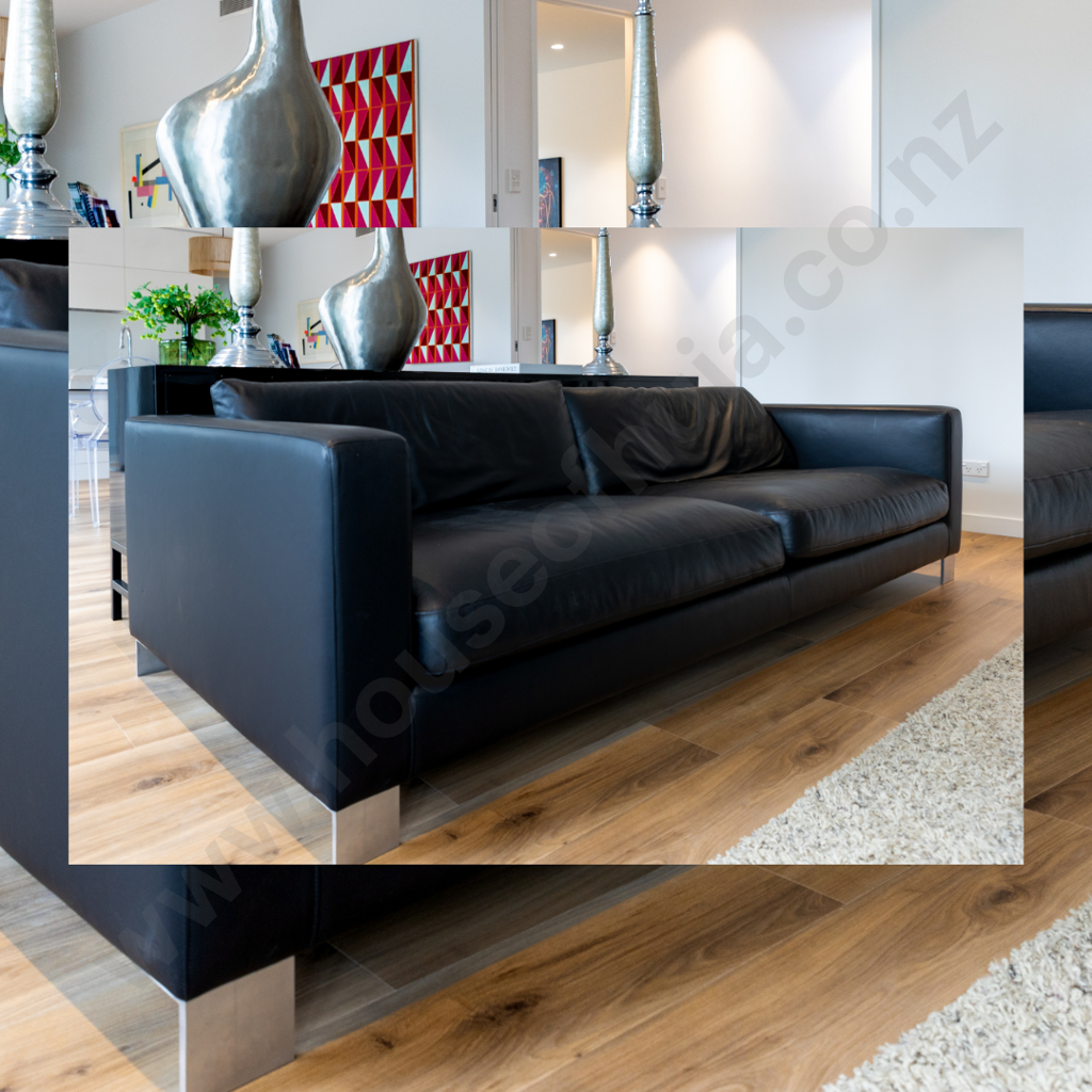 Trenzseater Black Leather Couch RP $11,000.00 Image 1++