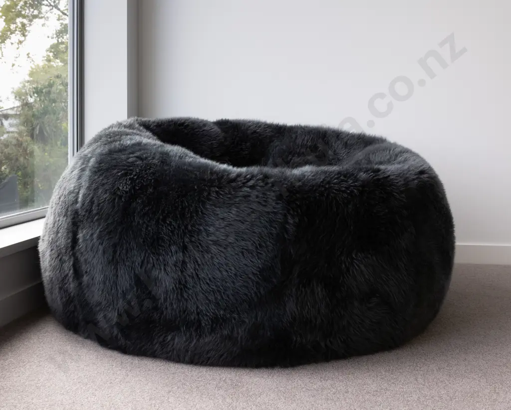 Large Navy Blue Bean Bag Image 1++