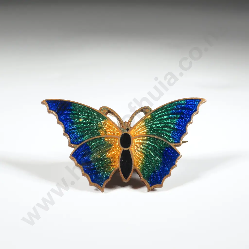 Enamelled Butterfly Brooch Image 1++