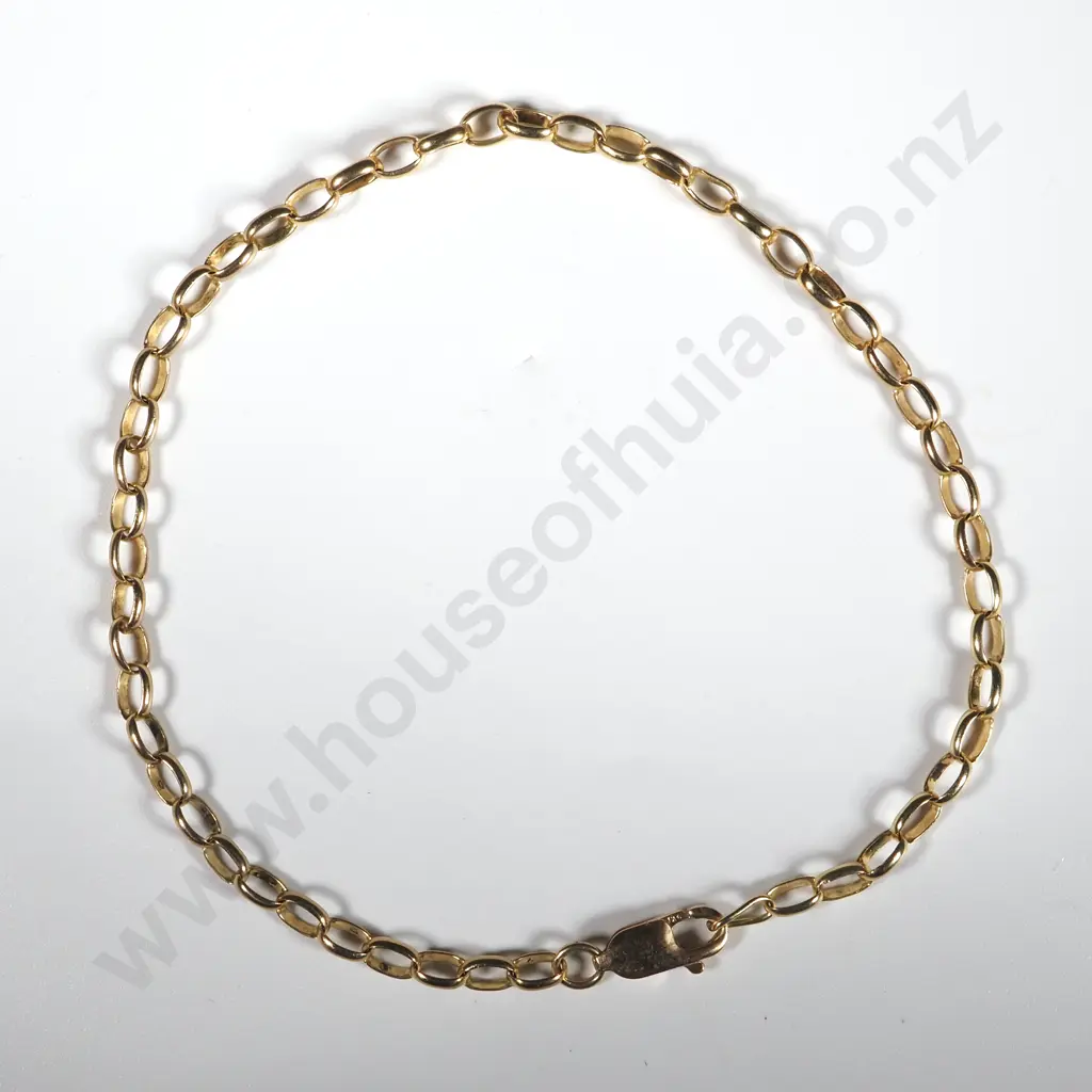 9ct Gold Belcher Link Bracelet Image 1++