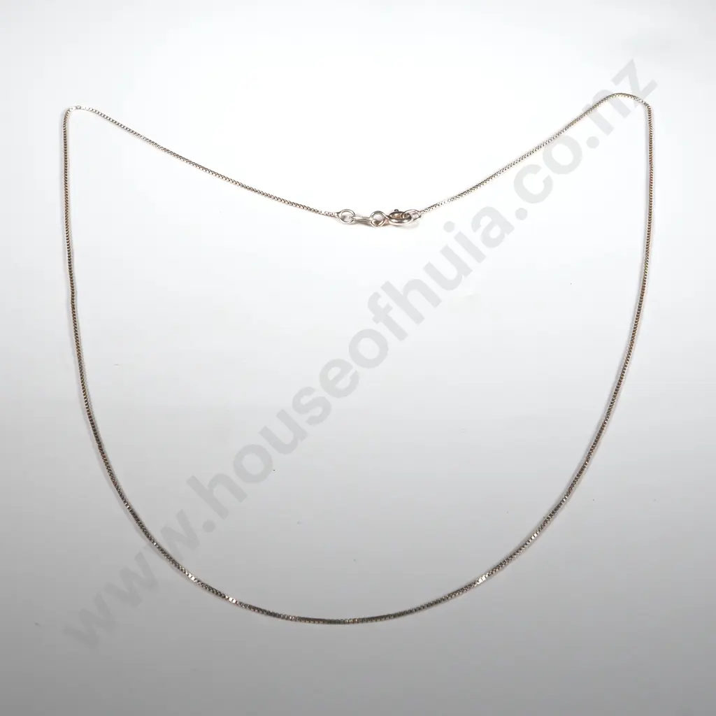 Sterling Silver Box Link Chain Image 1++