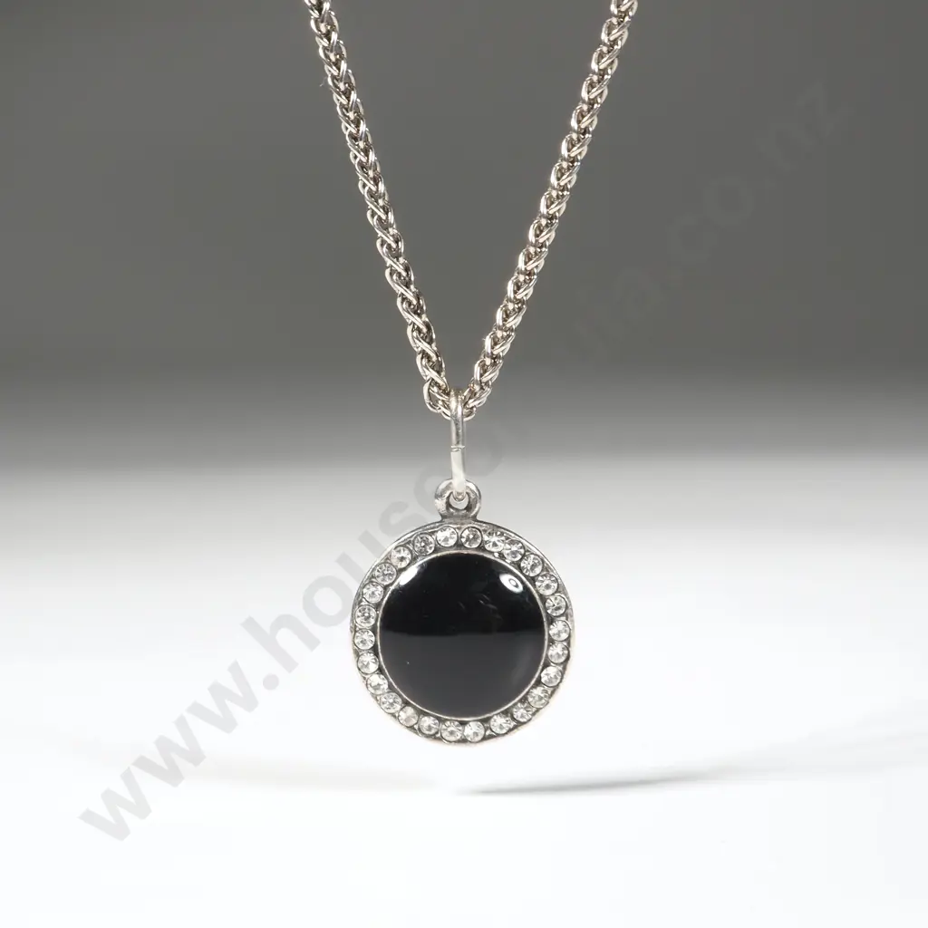 Sterling Silver Circular Pendant On Chain  Image 1++