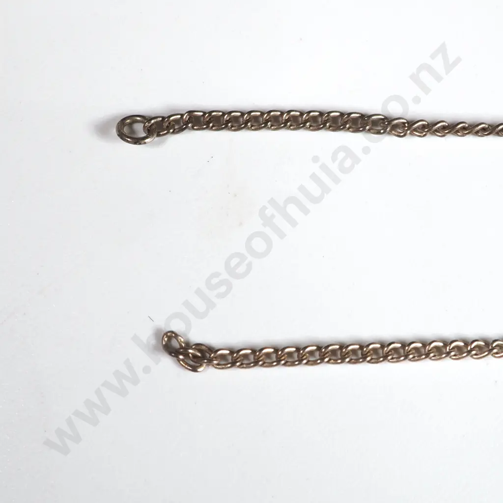 Greenstone Pendant in White Metal - Chain A/F Image 1++