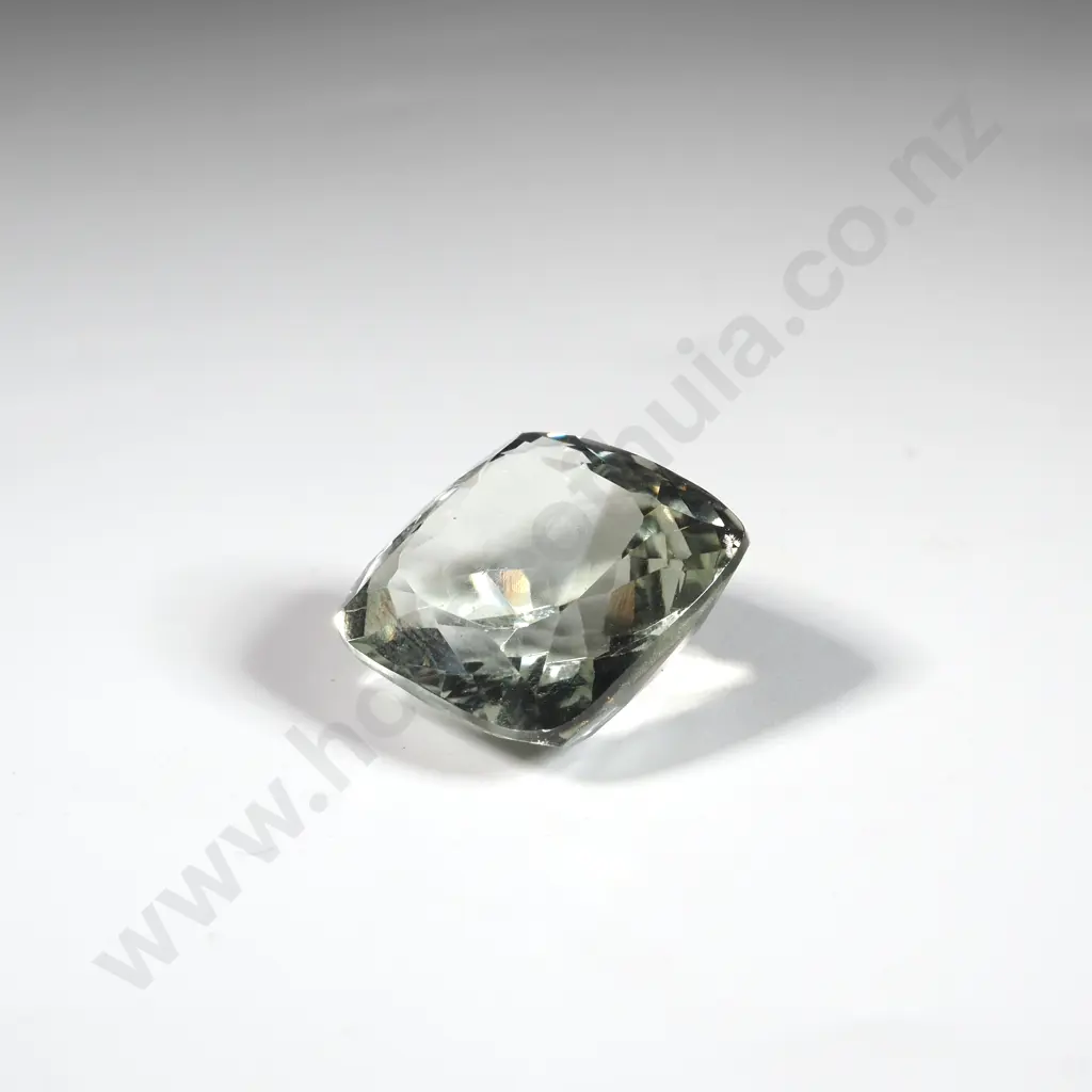 Loose Facetted Square  Green Amethyst Image 1++