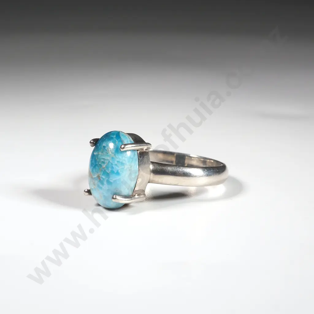 Sterling Silver & Turquoise Coloured  Stone Image 1++