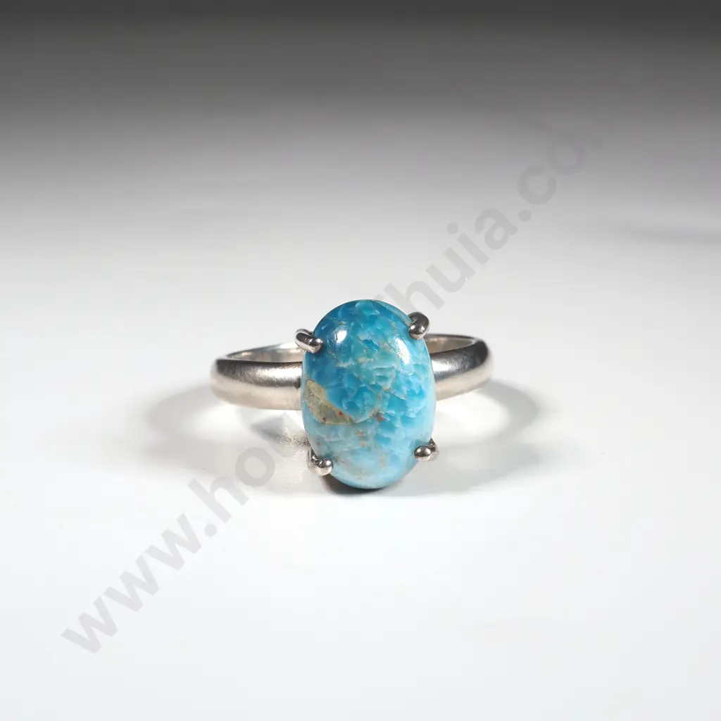 Sterling Silver & Turquoise Coloured  Stone Image 1++