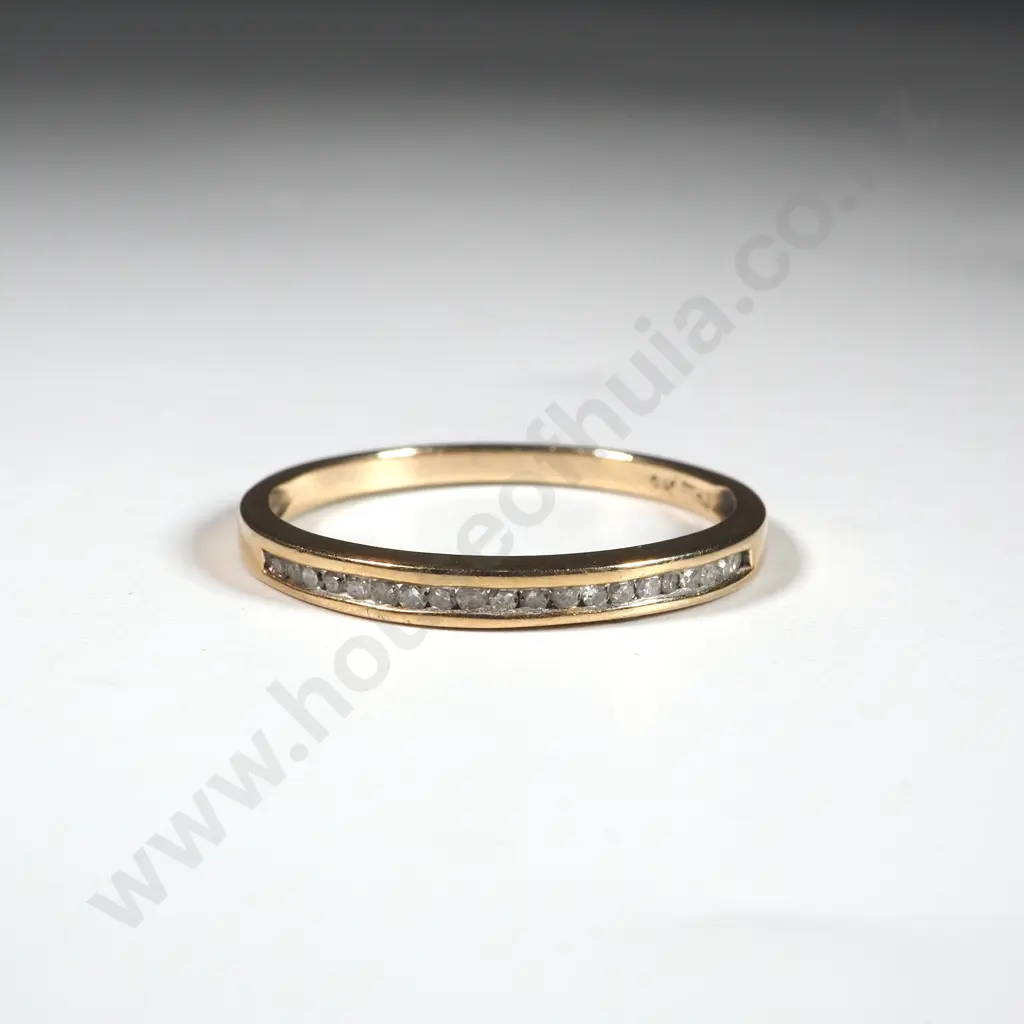 9ct Gold Diamond Ring Image 1++