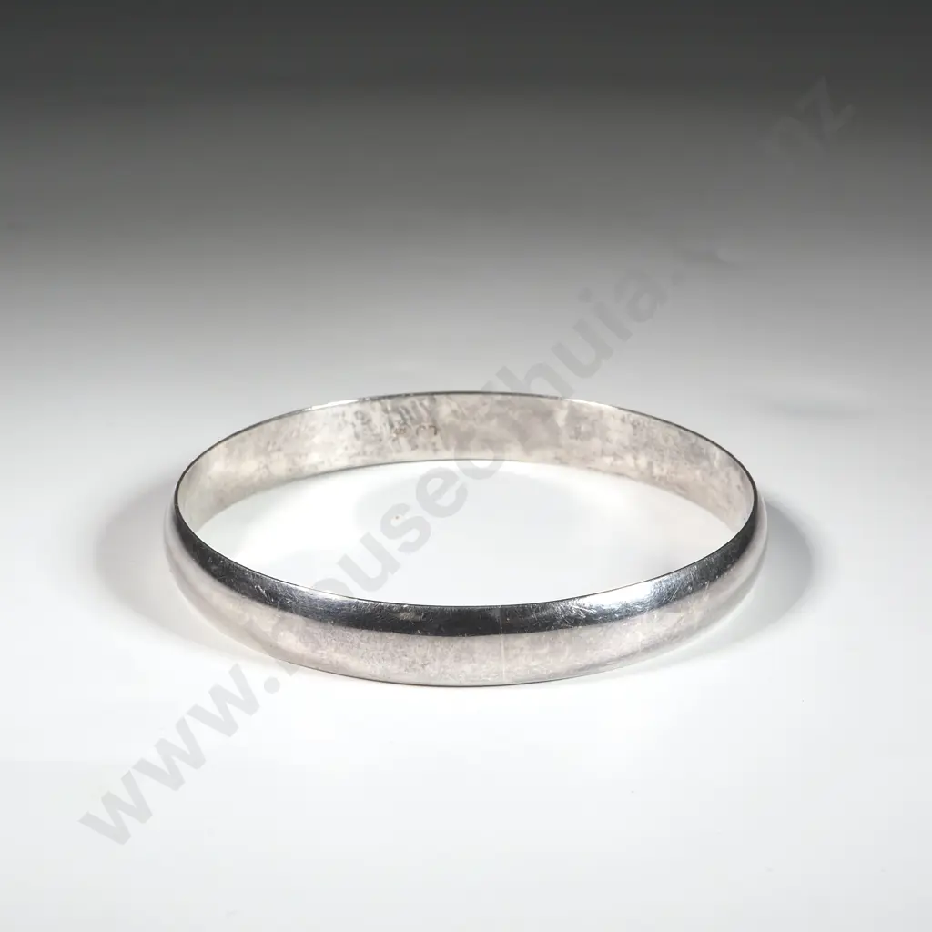 Heavy Sterling Silver Bangle Image 1++
