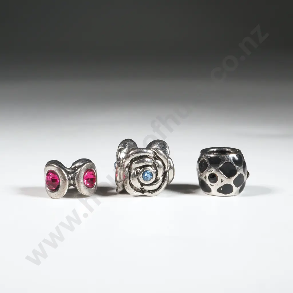 Three Sterling Silver Charms  Image 1++