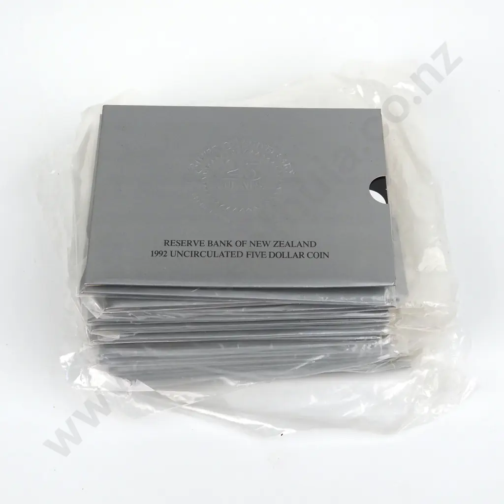 13 New Zealand 1992 Uncirculated Five Dollar Coins Image 1++