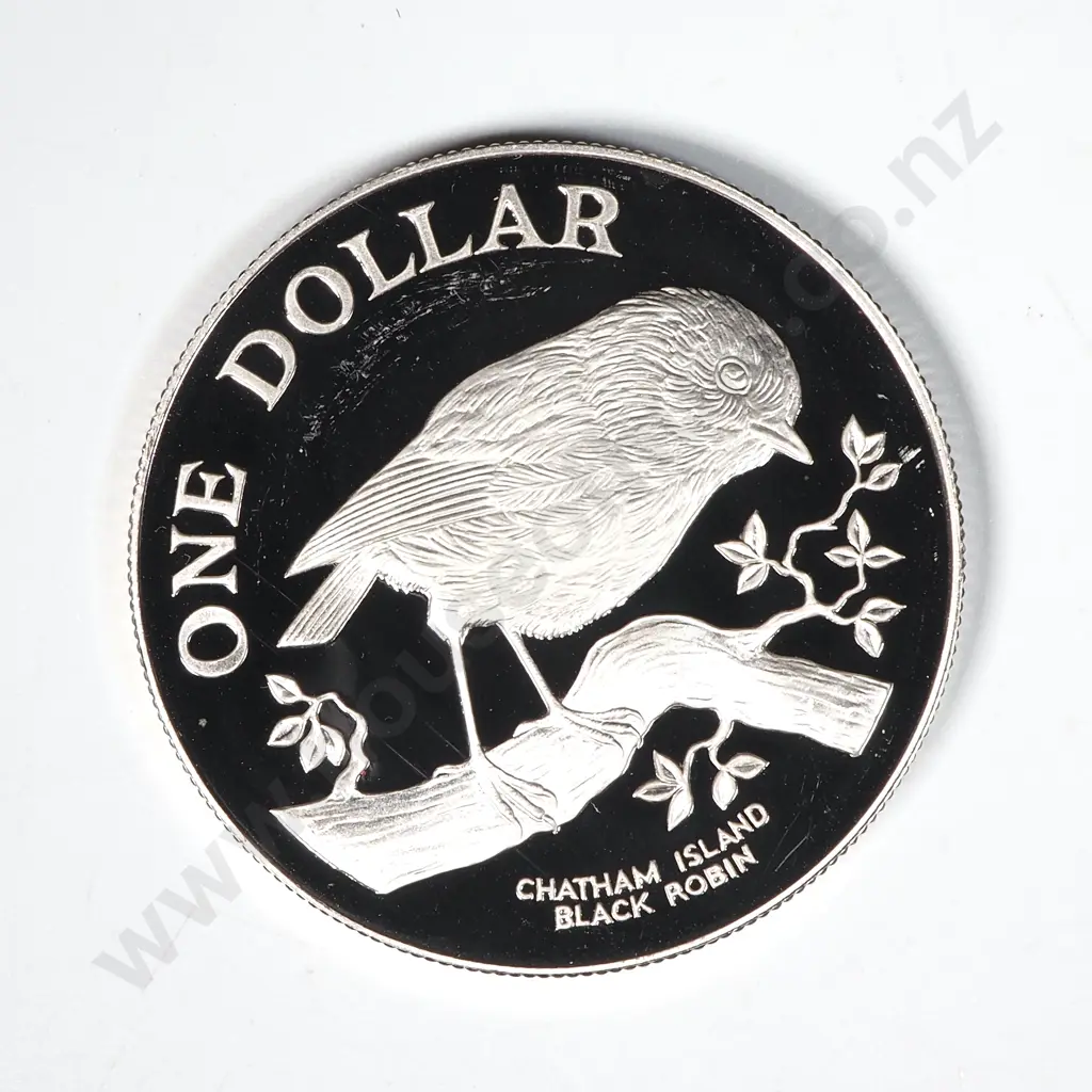 1984 New Zealand Silver One Dollar Proof Coin - Uncased  Image 1++