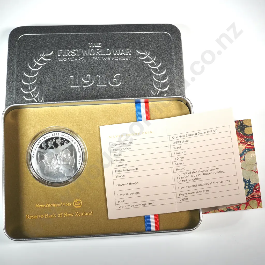 1916-2016 Silver Proof Coin  Image 1++