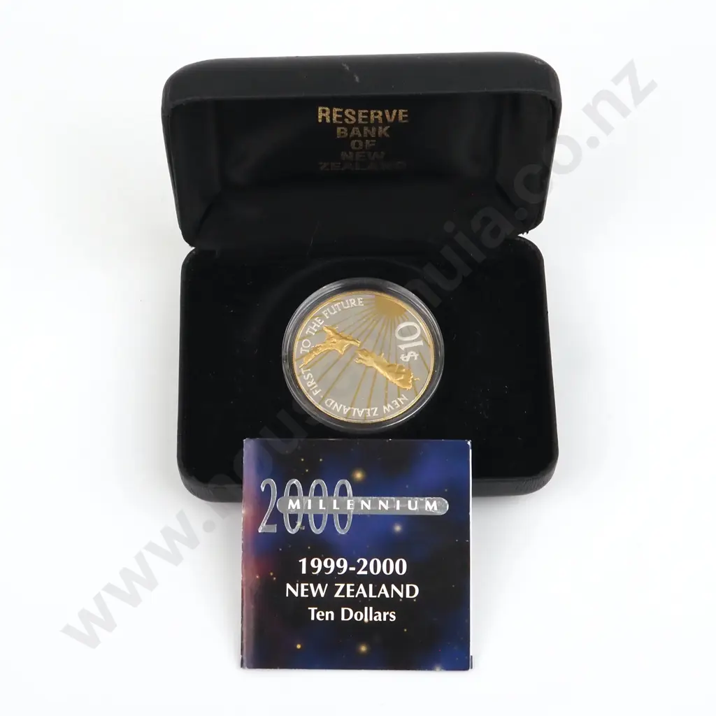 2000 New Zealand Silver Ten Dollar Millennium Coin  Image 1++