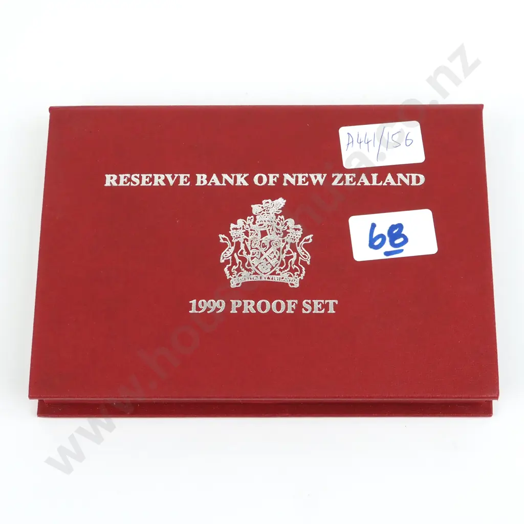 1999 New Zealand Proof Set w Silver Dollar  Image 1++