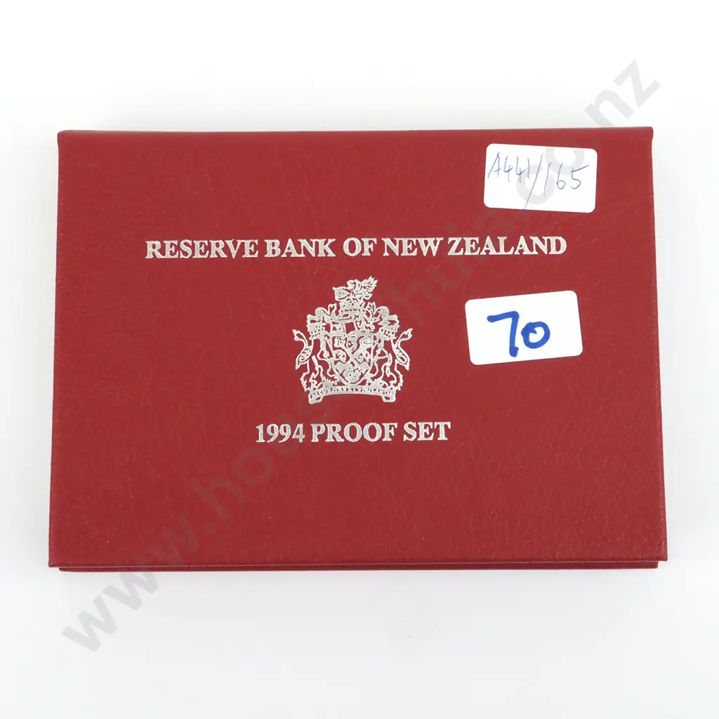 1994 New Zealand Proof Coin Set w Silver Dollar  Image 1++