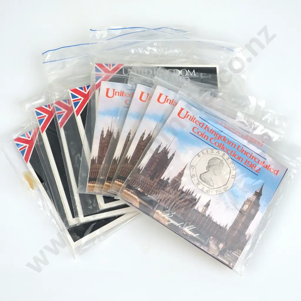 9 United Kingdom Uncirculated Coin Sets  Image 1++