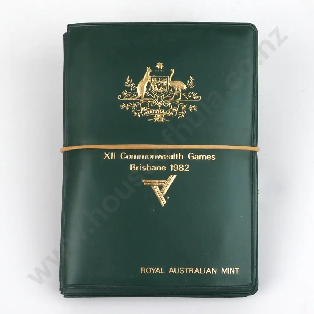 Four 1982 Australian Commonwealth Games Uncirculated Coin Sets  Image 1++