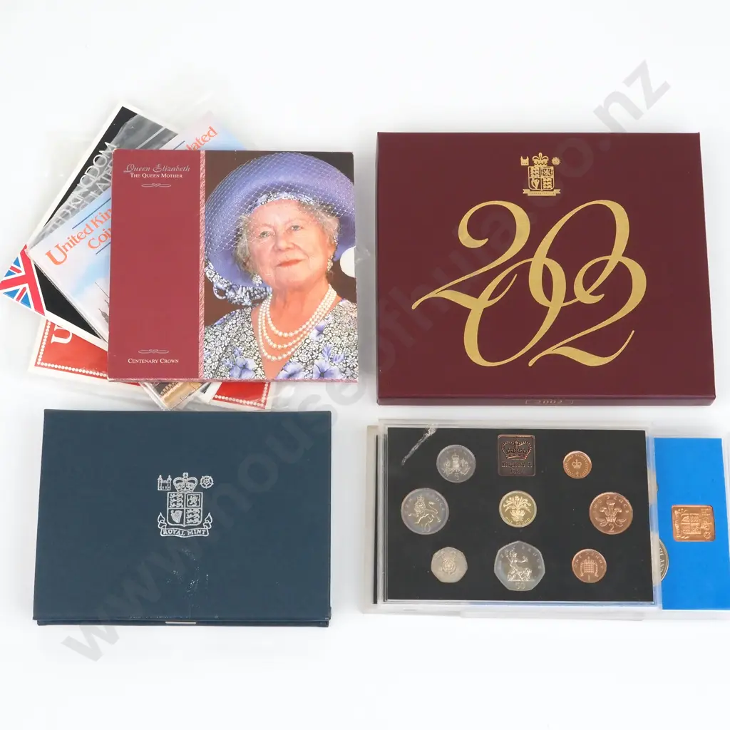 Lot of 9 United Kingdom Proof Sets & Packs in 2002 Proof Set  Image 1++