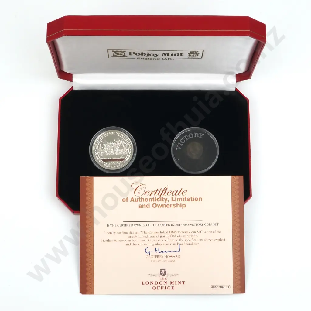 2005 Pobjoy Mint - Copper Inlaid HMS Victory Coin Set 2 - Sterling Silver  Image 1++