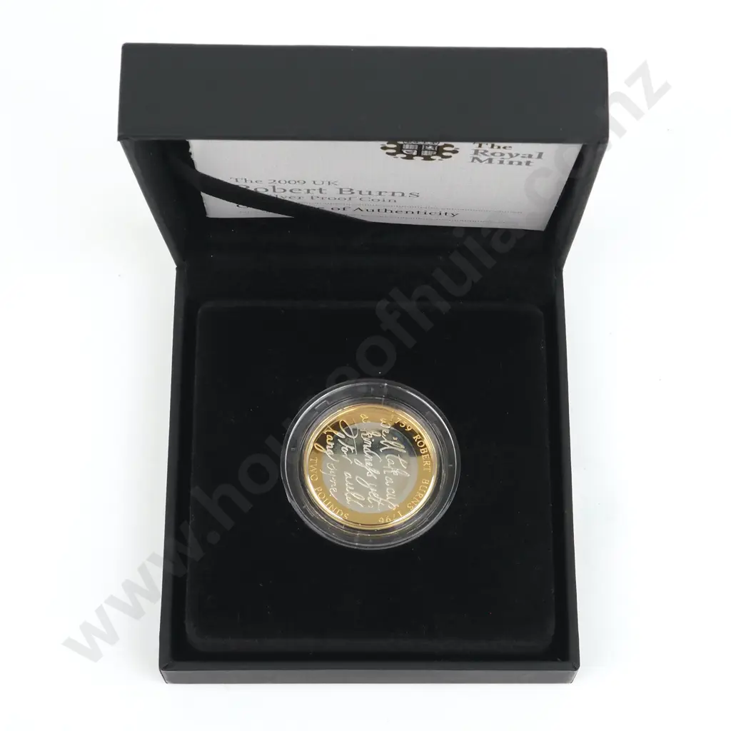 2009 United Kingdom Robert Burns Silver Proof Coin  Image 1++