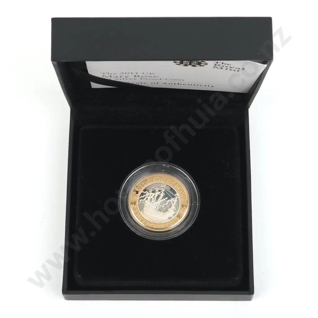 2011 United Kingdom Mary Rose Silver Proof Coin  Image 1++