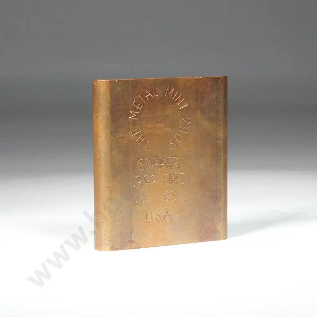 Metal Mint 2009 Half Pound Copper Ingot  Image 1++