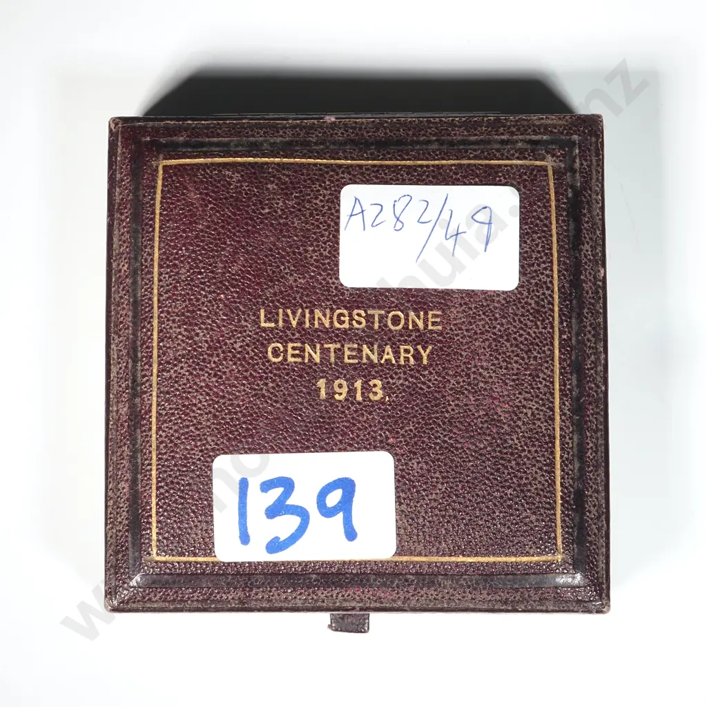 Cased Livingstone Centenary 1913 Medal  Image 1++