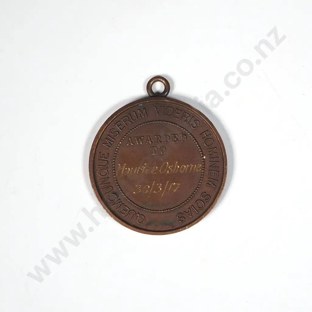 1917 Royal Life Saving Society Bronze Award to M Osborne Image 1++