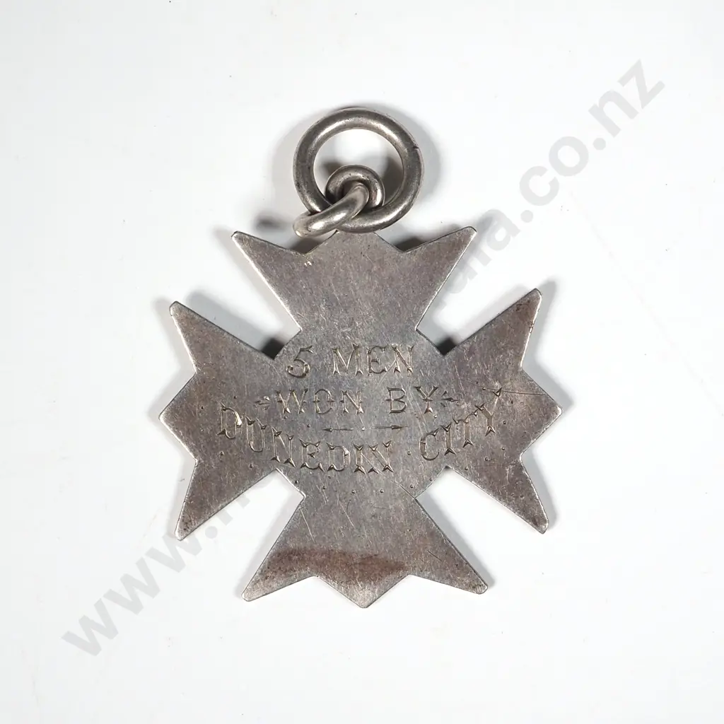 19th Century Dunedin First Prize for Hose Reel Flat & Ladder 5 Men: 15 Grams  Image 1++