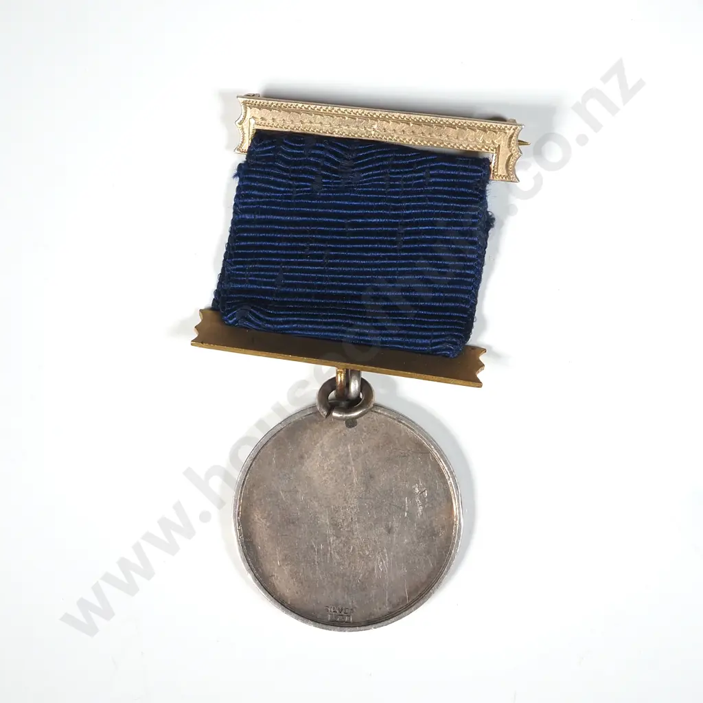 1931 Sterling Silver rWellington Brass Band Unawarded Medal Image 1++