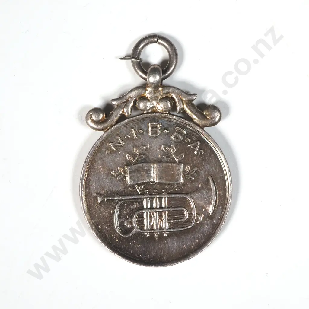 North Island Brass Band Association Medal in Sterling Silver Image 1++