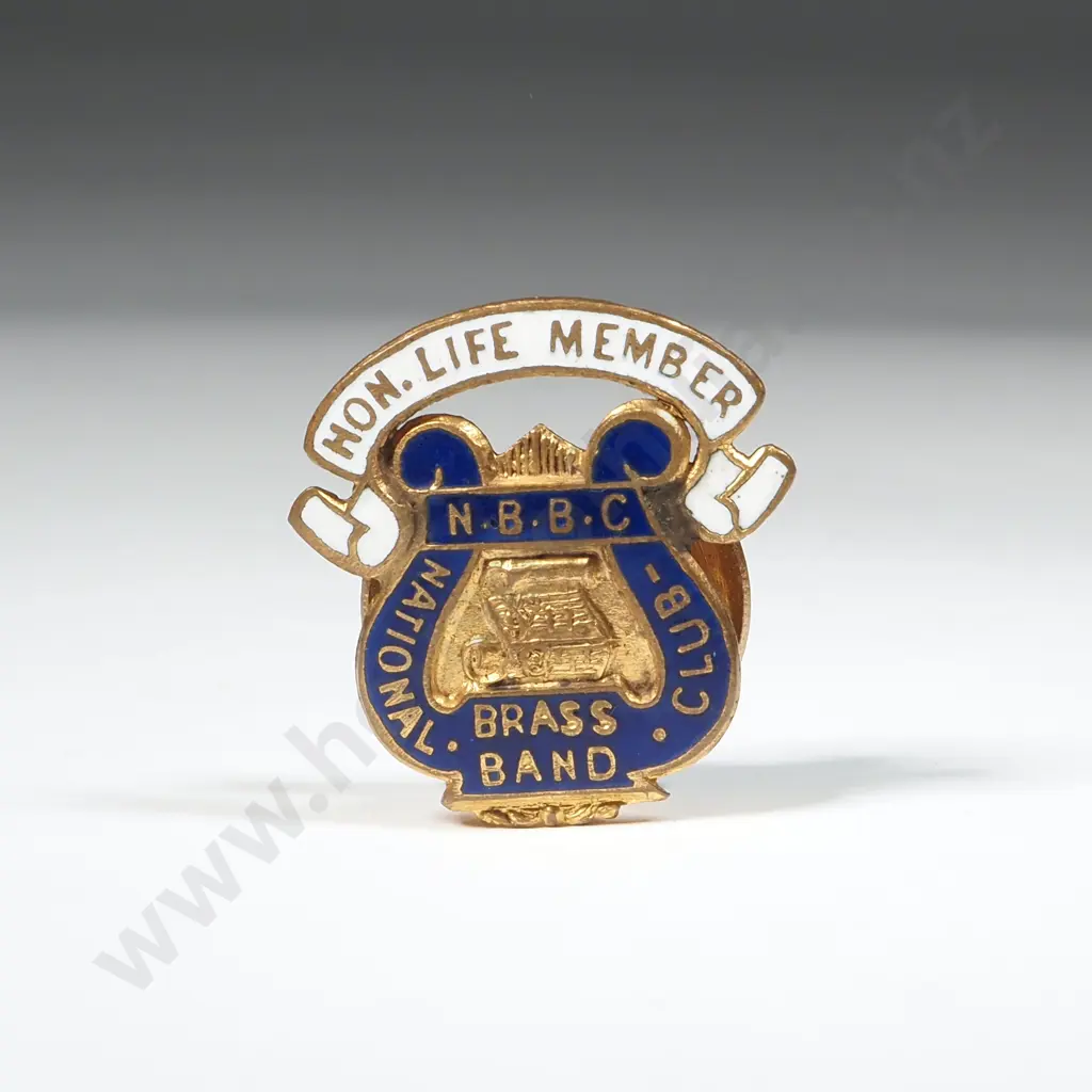 National Brass Band Club - Hon Life Member Lapel Pin Image 1++