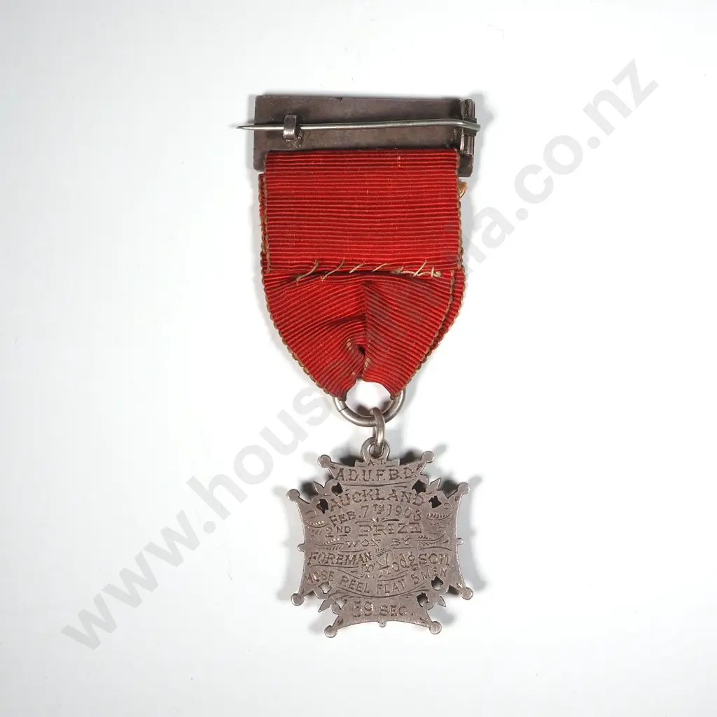 1903 Sterling Silver Anton Teutonberg 2nd Prize to T Hodgson: 26.17 Grams Image 1++