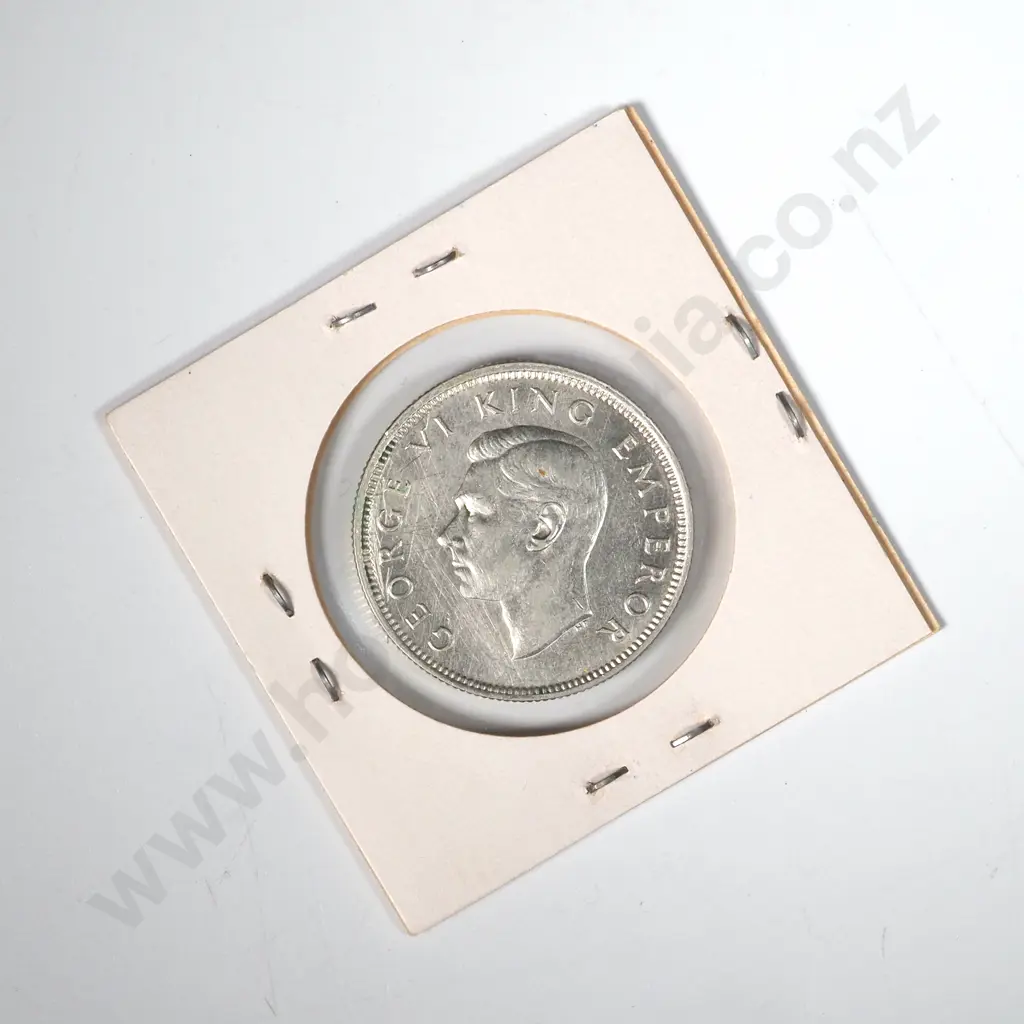 1940 New Zealand Carded Florin Image 1++