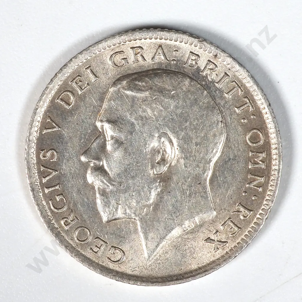 1916 United Kingdom Sixpence AUNC - w Mint Lustre  Image 1++