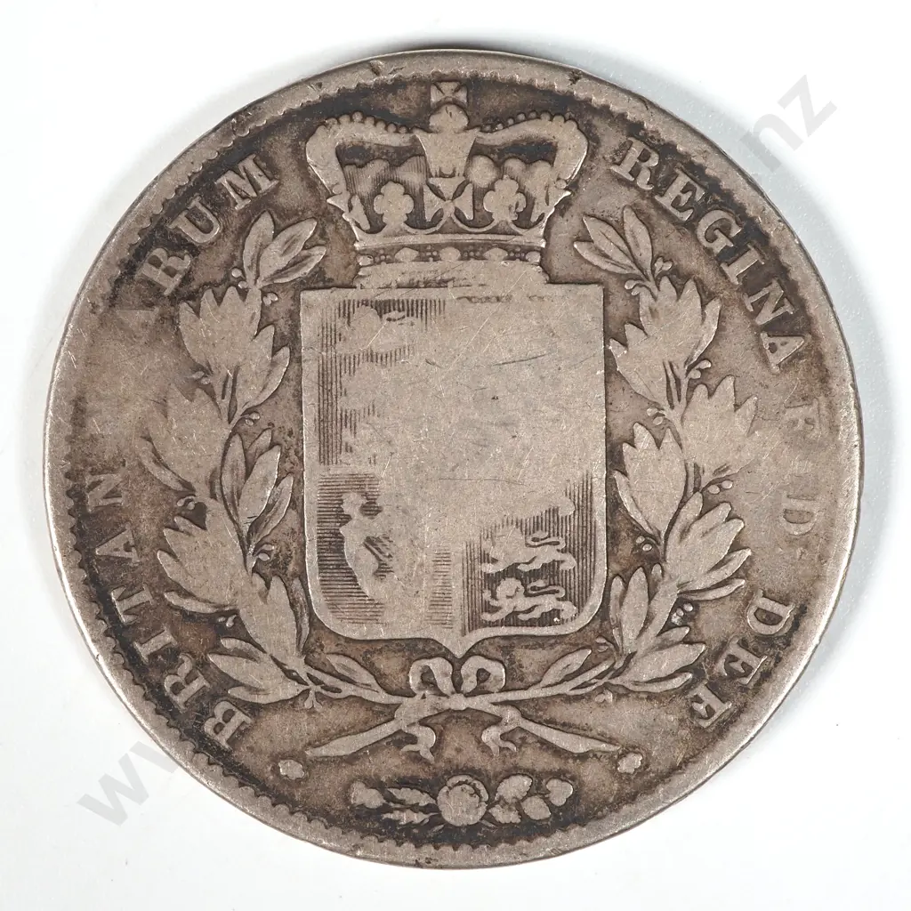 1845 United Kingdom Crown - Worn  Image 1++