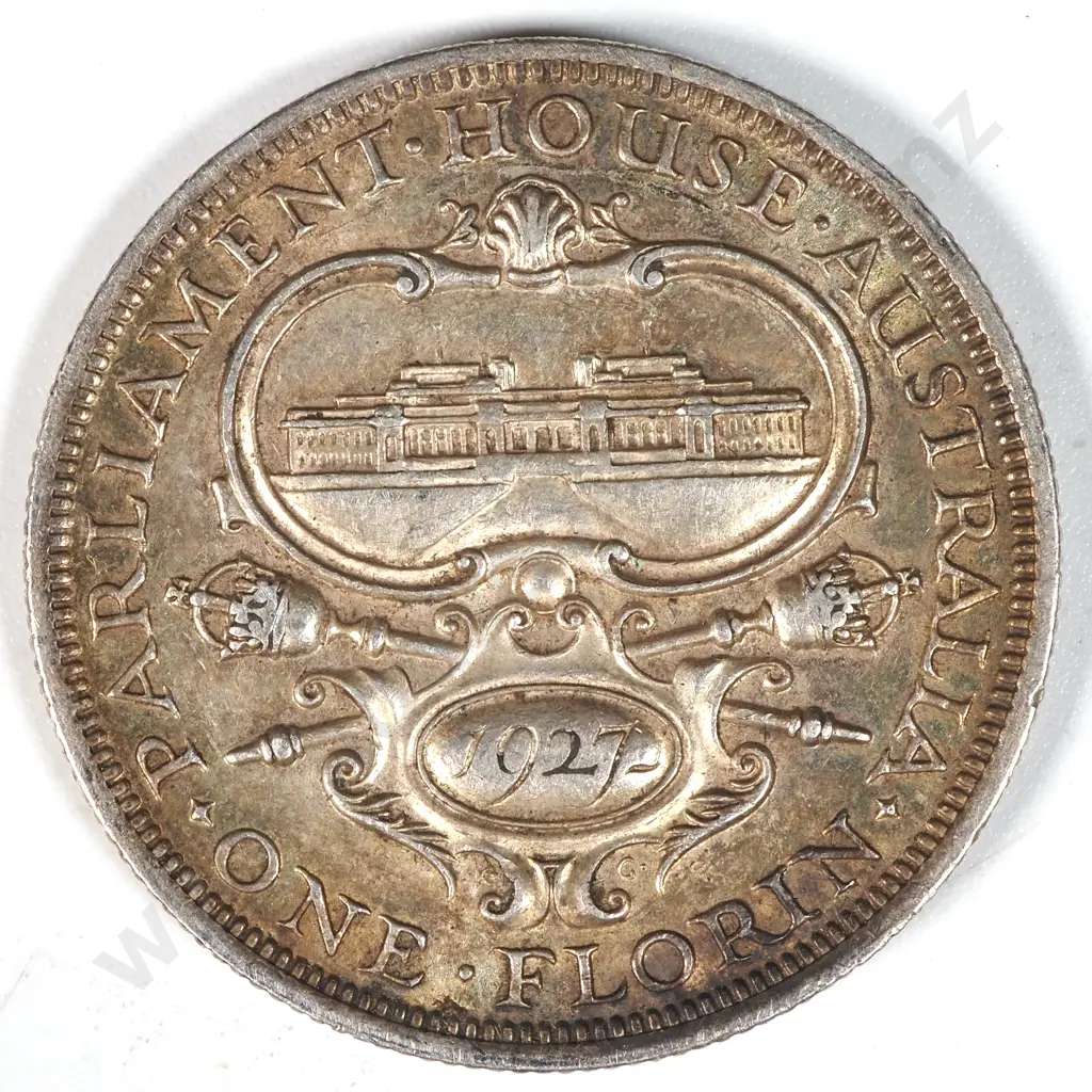 1927 Australia Canberra Florin Image 1++