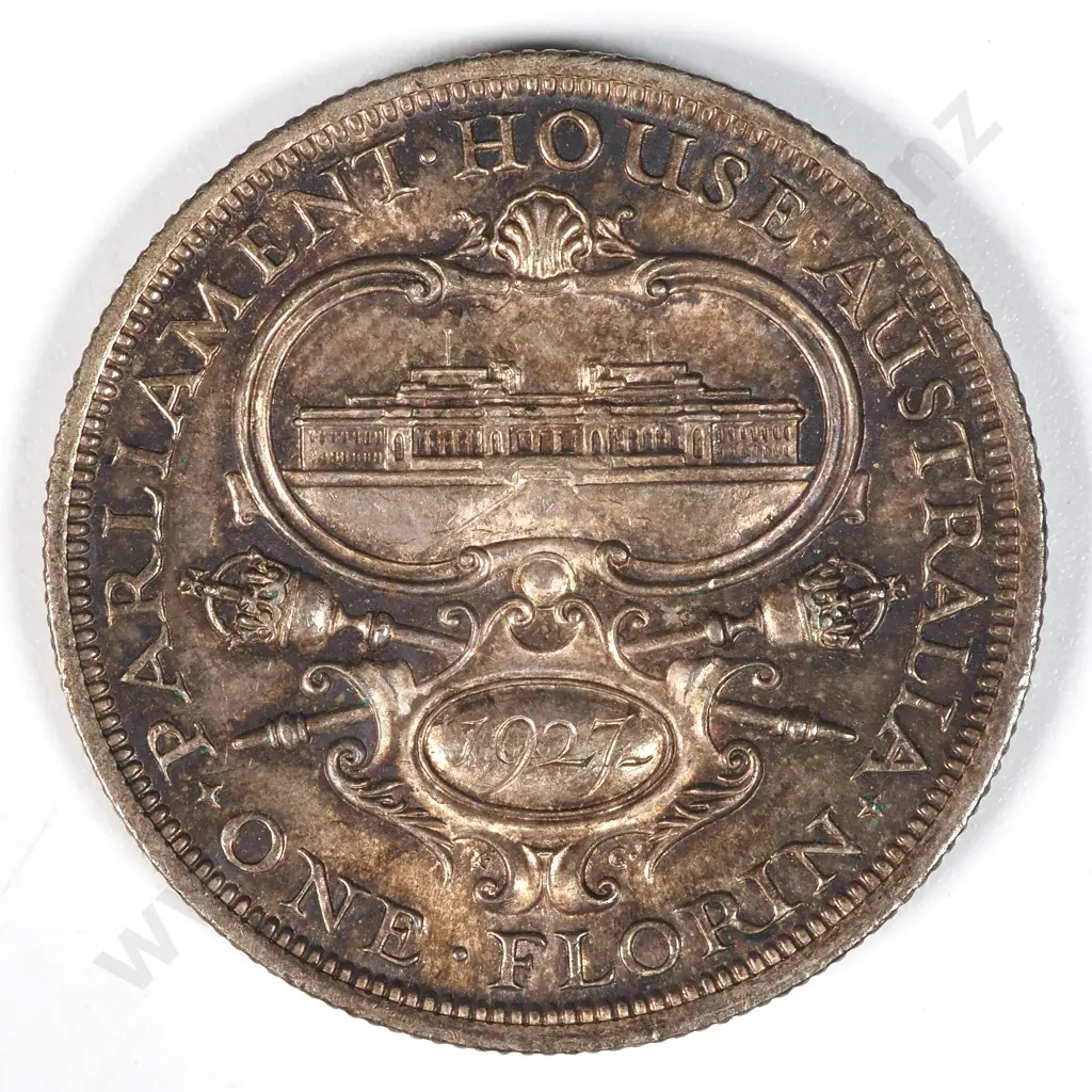 1927 Australia Canberra Florin  Image 1++