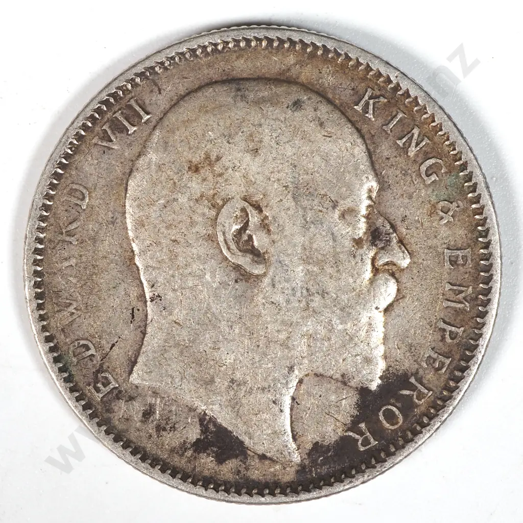 1907 India One Rupee Image 1++